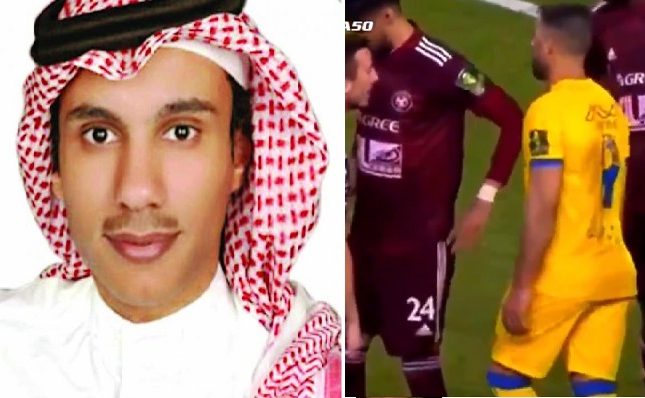 الكشف عن العقوبة المتوقعة ضد حمدالله بعد محاولة استفزاز لاعب الفيصلي بحركة غير أخلاقية