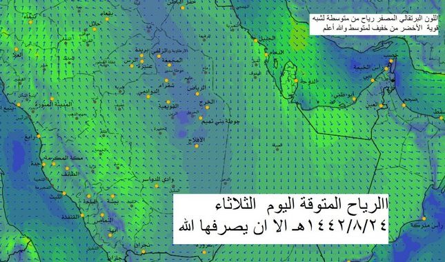 الحصيني يكشف عن 4 مناطق معرضة لسقوط أمطار اليوم الثلاثاء بالمملكة