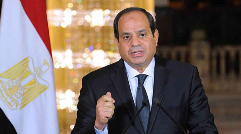 الرئيس المصري يقدم 500 مليون دولار لإعادة إعمار غزة