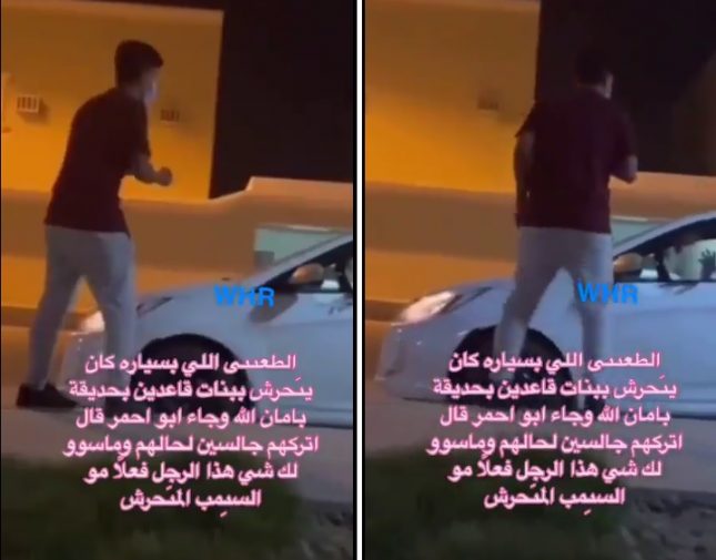 شاهد رد فعل شاب رأى متحرش يضايق فتيات في أحد المتنزهات