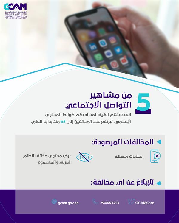 الهيئة العامة للإعلام المرئي والمسموع تستدعي 5 مشاهير 3820a840 a1dd 4fa7 b2c9 dea6fa211068 - الهيئة العامة للإعلام المرئي والمسموع تستدعي 5 مشاهير
