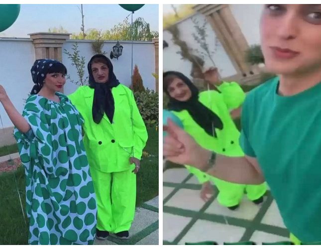 شاهد.. مشهور سناب شهاب يحتفل باليوم الوطني 91 وجدته ترتدي اللون الأخضر