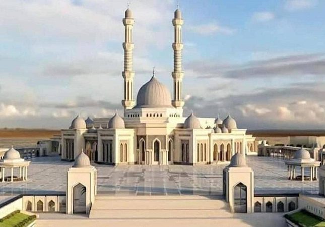 شاهد سلالم أكبر مسجد في مصر وإفريقيا تثير جدلاً بين المصريين