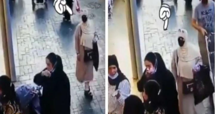 حدث في تركيا شاهد لحظة سرقة حقيبة سائحة عربية أثناء تسوقها بأحد المولات الشهيرة في مدينة بورصة