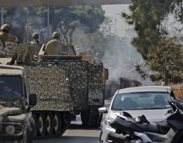 بيان من الجيش اللبناني بشأن إطلاق النار على المتظاهرين أمام القصر العدلي