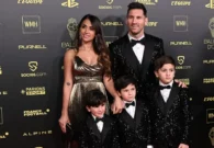 فيديو زوجة ميسي من حفل الكرة الذهبية يشعل السوشيال ميديا