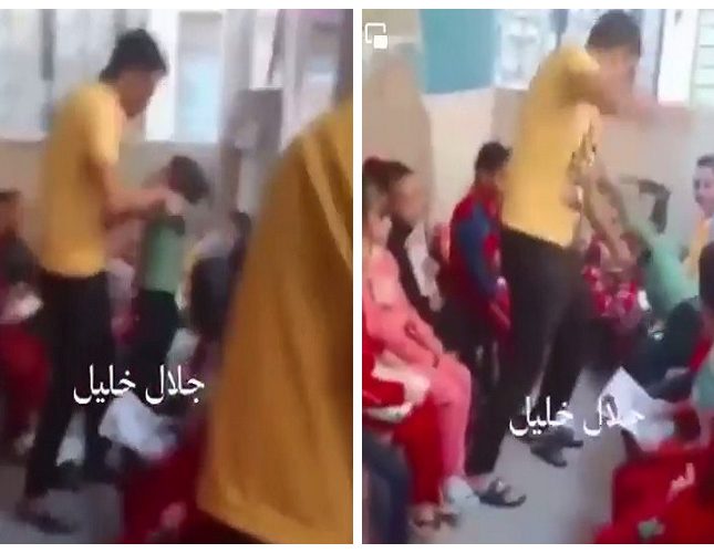 مصر.. شاهد فيديو صادم لمدرس يعتدي على طالب بالضرب بطريقة وحشية