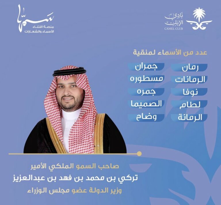 توثيق أسماء فحول ومنقية الأمير تركي بن محمد