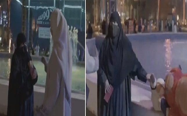 شاهد مواطنة تتجول في البوليفارد: بقعد لين يطيح اللي براسي