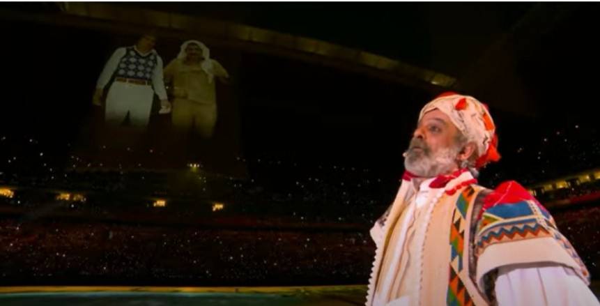 شاهد ظهور سعيد صالح وعبدالحسين عبدالرضا مفاجأة افتتاح بطولة كأس العرب 2021