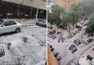 ظاهرة جوية نادرة في الإسكندرية بمصر.. شاهد: الثلوج تكسو الشوارع وتغطي المدينة بالأبيض