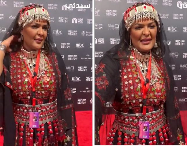 شاهد إعلامية سعودية تكشف سبب ارتدائها زي تراثي خلال مهرجان البحر الأحمر السينمائي بجدة