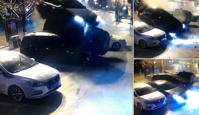فيديو لحادث سير خطير.. انقلاب غريب لمركبة بالصين.. والكشف عن مصير السائق