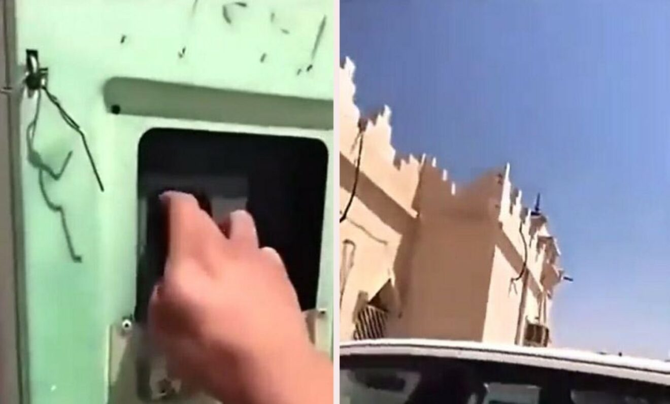 شاهد شخص يفصل الكهرباء عن مسجد بالقصيم أثناء صلاة الجمعة