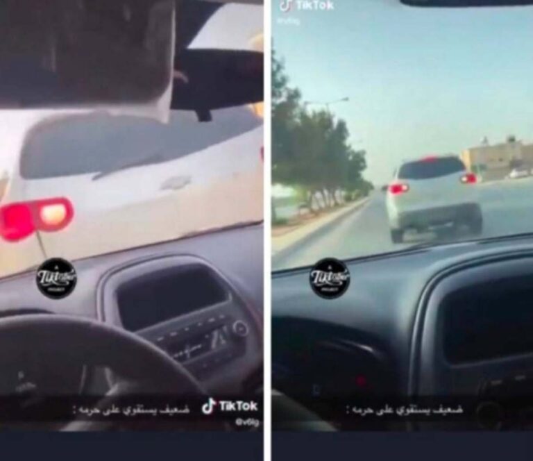 شاهد امرأة توثق مقطع فيديو من داخل سيارتها يظهر تعمد سائق صدمها بسيارته وأطفالها يصرخون