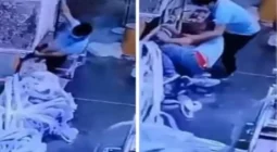 بالفيديو.. آلة سحق الورق كادت أن تؤدي بحياة شخص في الصين