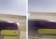 بالفيديو.. لحظة هبوط طائرة إيرباص A320neo بعد تعطل أحد محركاتها لدقائق
