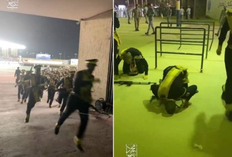 شاهد الطلبة العسكريين يحتفلون بلحظة تخرجهم على طريقتهم الخاصة