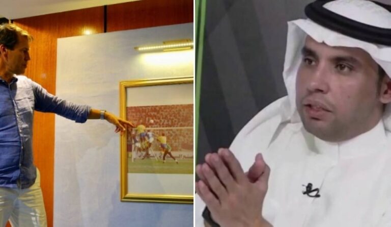الجديع يسخر من عرض النصر صورة هدفاً له سجله في مرمى الهلال على مدربه الجديد جارسيا