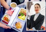 مضيفة تنصح المسافرين بعدم تناول وجبات شركات الطيران وتحذر من الشاي والقهوة