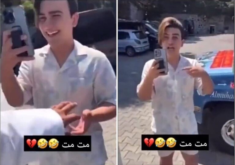 شاهد ردة فعل غير متوقعة من خليجي اكتشف أنه يصور مع المشهور الإيراني شهاب