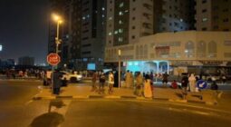 شاهد خروج الناس من المنازل بعد 3 هزات أرضية ضربت دبي