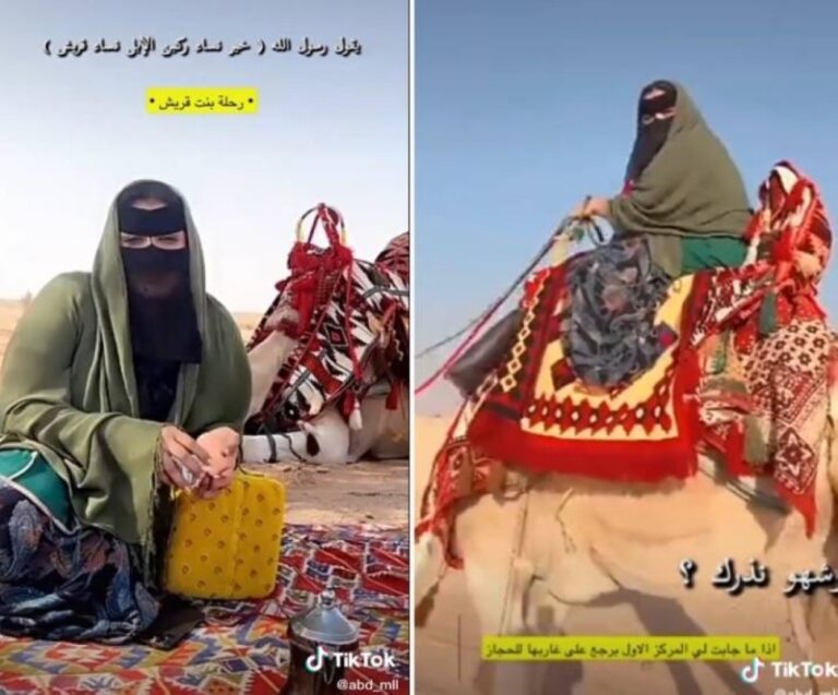 بالفيديو: عبدالرحمن المطيري يجري حوارا مع مالكة الإبل رشا القرشي حول سبب ذهابها من الرياض إلى جدة على ظهر ناقة