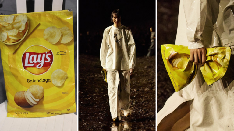 شاهد حقيبة تشبه غلاف البطاطس بسعر خيالي وتثير صدمة وتفاعلًا بين مستخدمي الانترنت
