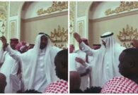 شاهد لاعب الاتحاد حمدان الشمراني يرقص بطريقة غريبة في حفل زواجه