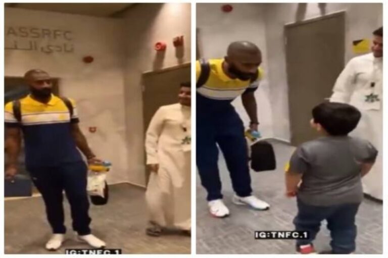 أنت وصلعتك سبب خسارتنا.. شاهد طفل نصراوي يحرج وليد عبدالله
