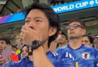 فيديو.. حزن الجمهور الياباني بخسارة اليابان أمام كرواتيا والخروج من المونديال