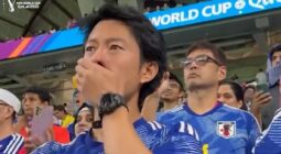 فيديو.. حزن الجمهور الياباني بخسارة اليابان أمام كرواتيا والخروج من المونديال
