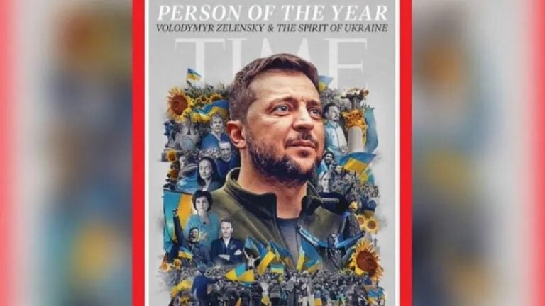 مجلة تايم تختار الرئيس الأوكراني شخصية عام 2022