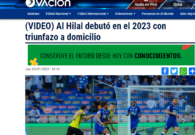 بيروفية تتغنى بمحترف الهلال بعد الفوز على الاتحاد