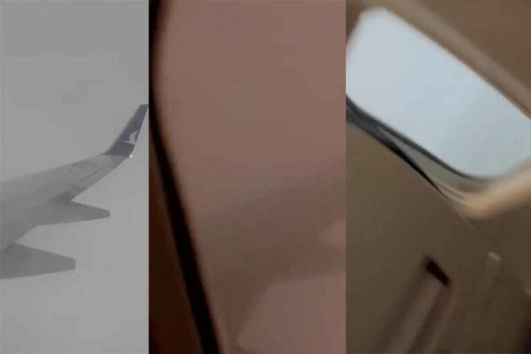 شاهد صاعقة تضرب طائرة خلال هبوطها في مطار أنطاليا
