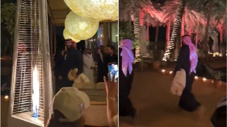 شاهد ولي العهد في أحد مطاعم العلا وسط ترحيب حارّ