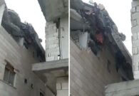 فيديو مبكي.. أب سوري يُلقن ابنه الشهادة داخل منزل منهار جراء الزلزال