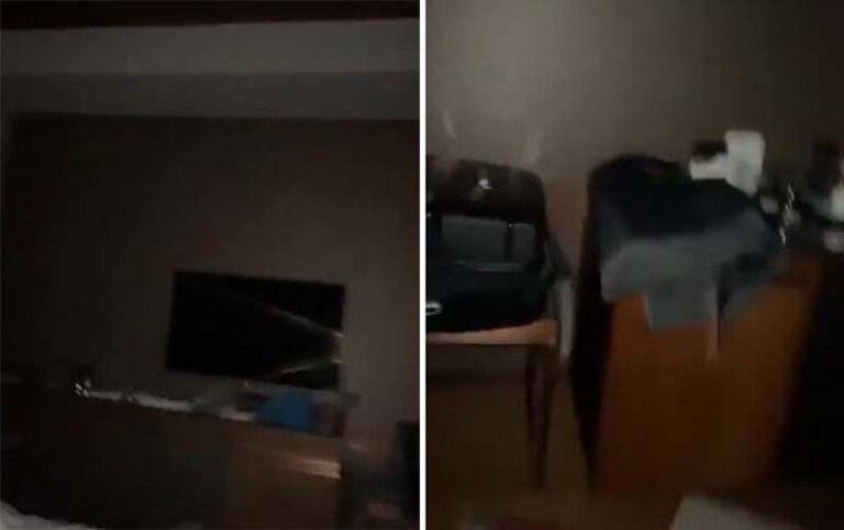 شاهد مواطن خليجي يوثق لحظة وقوع زلزال تركيا المدمر من داخل غرفته بأحد الفنادق