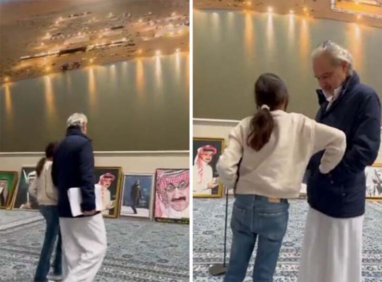 شاهد الأمير الوليد بن طلال بمقطع عفوي جديد مع حفيدته