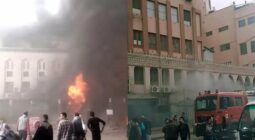 بالصور والفيديو: حريق هائل في مستشفى كبير في مصر ووقوع عدد من الإصابات والوفيات