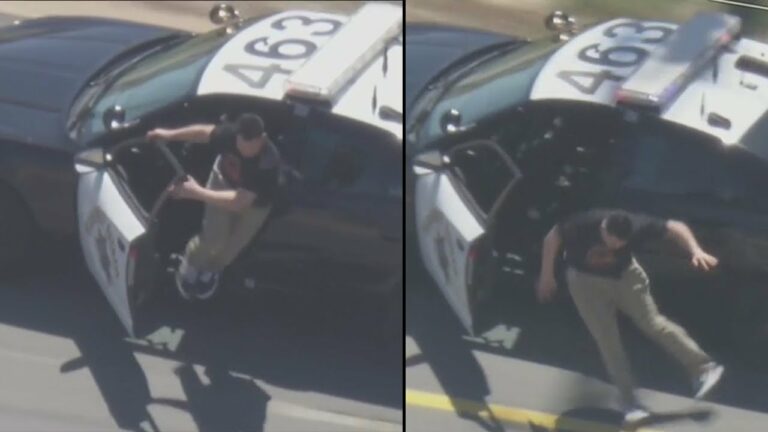 بالفيديو: سرق سيارة شرطة لتقليد مشهد سينمائي.. فكانت النهاية صادمة