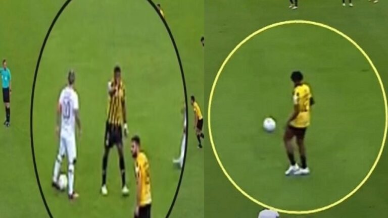 فيديو .. كواليس ما قبل بصق هوساوي على لاعب الشباب