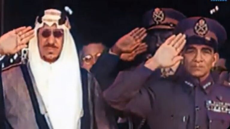 فيديو من أول زيارة للملك سعود إلى مصر بعد توليه العرش