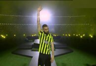 خلال حفل تقديمه لجماهير الاتحاد.. شاهد كريم بنزيما: يمشي كدا كدا