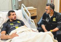 طارق حامد ينشر صورة لإصابته الصادمة في وجهه.. ويُعلق