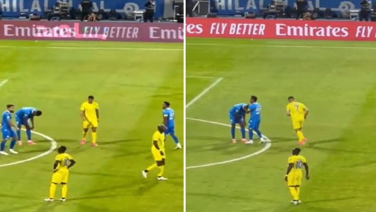 جماهير الهلال أمام رونالدو: ميسي .. ميسي -فيديو