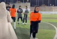 شاهد.. حضور لافت لنايف هزازي في مباراة للسيدات للاحتفال بعيد ميلاد لاعبة