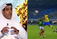 شاهد الهريفي ينشر لقطة مثيرة للجدل من مباراة النصر والاتفاق.. ويعلق: متأكدين فيه غرفة فار