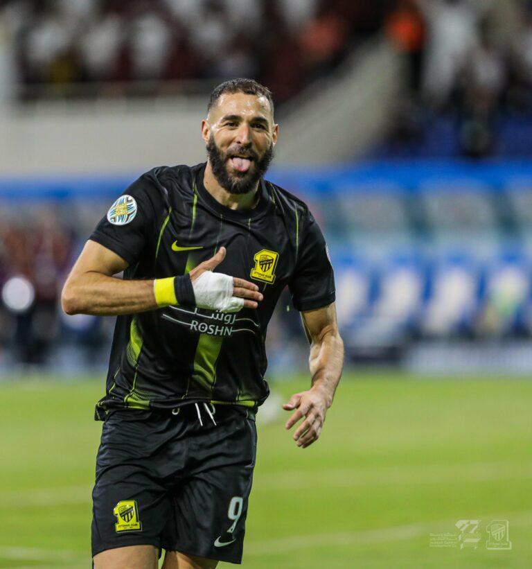 رقم لافت من بنزيما خلال مباراة الاتحاد والتعاون