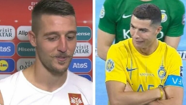 شاهد.. سافيتش يُجيب عن سؤال حول غضب رونالدو بعد فوزه بجائزة أفضل لاعب في البطولة العربية